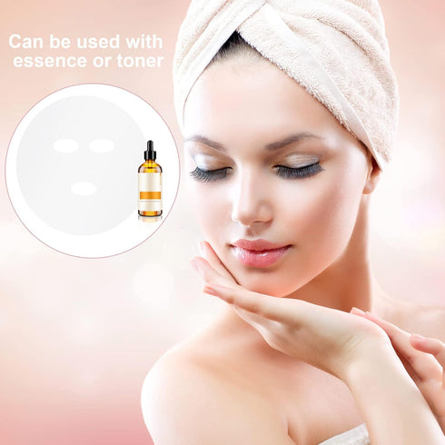 PAGOW 600 Sheets Facial Mask Preservative Disposable, Plastic Thin Face Mask Skin Care, DIY Clear Face Mask Paper Beauty Sheets for Face Skincare ...