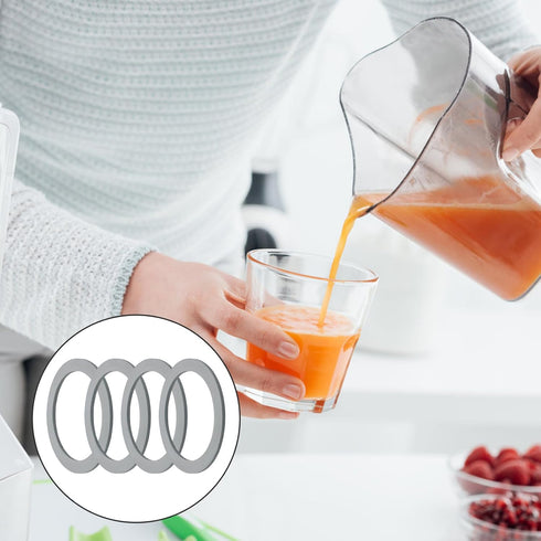 4pcs Blender Gasket for Oster, Blender Gasket O-Ring Rubber Seal Ring Replacement Parts Accessories Compatible with Oster and Osterizer Blender...