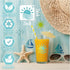 70pcs Ocean Stencils for Painting on Wood Summer Beach Stencils and Patterns Nature Palm Tree Stencil SeaTemplate Paint Stencils on Art Craft Canv...