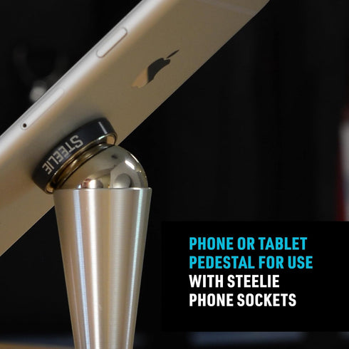 Nite Ize Steelie Pedestal Mount - Additional Magnetic Cell Phone Pedestal Stand - Compatible Phone Accessories for Steelie Magnetic Phone & Tablet...