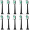 Toothbrush Replacement Brush Heads for Philips Sonicare, Electric Sonic Tooth Refill Head 4100 C1 C2 G2 Plaque Control, 10 Pack, Black...
