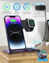 3 in 1 Charging Station Apple Purple - Mlfsaier ???????????????? ?????????? Multiple Fast Wireless Charger Stand for Apple Watch & Airpods iPhone ...