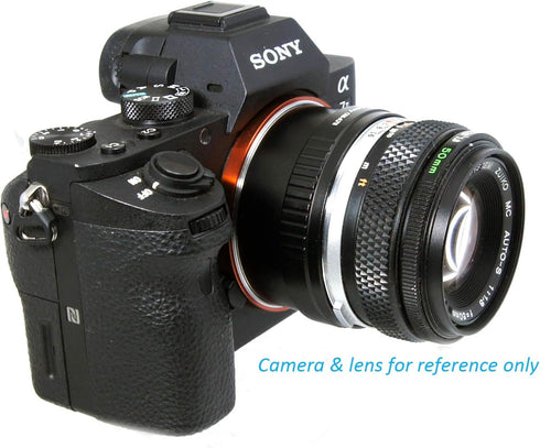 Fotasy Olympus OM Lens to E Mount Adapter, OM FE Adapter, OM Adapter to FE Mount, Compatible with Sony a7 a7R a7s II III IV a9 a7c Alpha 1 a6600 a...
