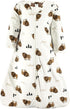 Hudson Baby Unisex Baby Long Sleeve Plush Faux Fur Sleeping Bag, Wearable Blanket, Wild Buffalo, 12-18 Months...