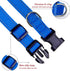 Reflective Dog Collar with Buckle Adjustable Safety Nylon Collars for Small Medium Large Dogs, Navy Blue L...