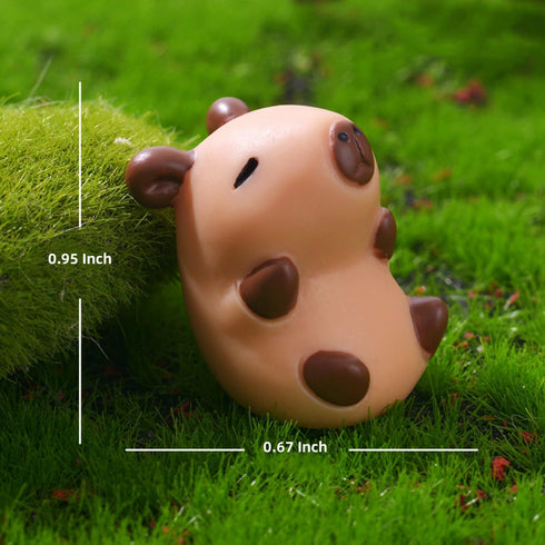 Capybaras Figures, Mini Capybaras Fairy Garden Accessories, Miniature Capybaras Ornament for Micro Landscape, Bonsai Decoration, Birthday Cake Top...