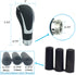 Leather Covered Stick Shift Knobs, MT Gear Car Shifter Handle with Honeycomb Holes Style Fit Most Manual Transmissions, Black...