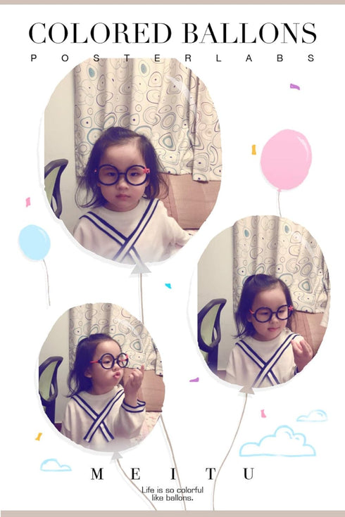 Children Stylish Cute Glasses Frame Without Lenses Pack of 3...