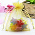 100 Count Gift Organza Bags Gold Drawstring 5x7 Inch for Baby Shower,Christmas,Birthday,Party Favor,Wedding,School Graduation,Anniversary Sheer Me...