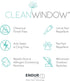 Clean Window Twill Stripe Allergy/Pet Friendly Anti-Dust Sheer Cafe Curtain, 52" x 36", Mocha/Linen...