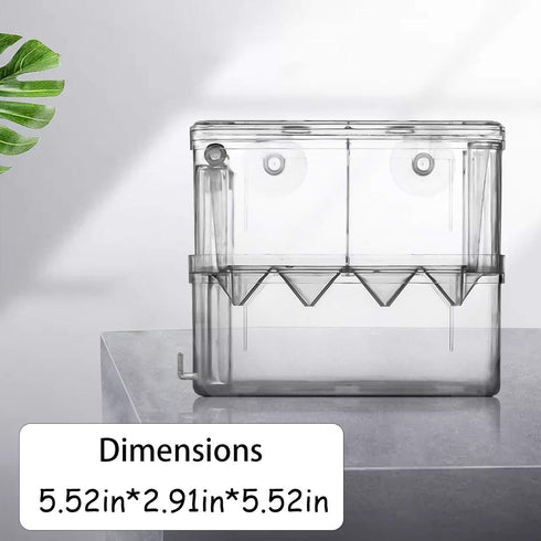 Fish Breeding Box Aquarium Fish Tank Hatchery Incubator Breeder Box Fish Breeding Tanks Acrylic White Breeder Isolation Divider Hatching Boxes wit...