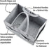 PandaEar Baby Diaper Caddy Organizer, Portable Diaper Holder Organizer Nursery Storage Basket for Wipes & baby stuff, Collapsible Baby Organizer w...