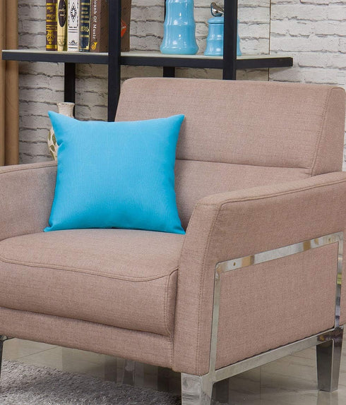2Pack Outdoor/Indoor Throw Pillow Cover, Waterproof Solid Pillow Case Aqua 20"x20"...