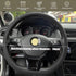 1 PC Car Steering Wheel Cover, 14.96" Silicone Non-Slip Textured Steering Wheel Cap, Comfortable Touch Decorative Accessory for All Seasons, Compa...