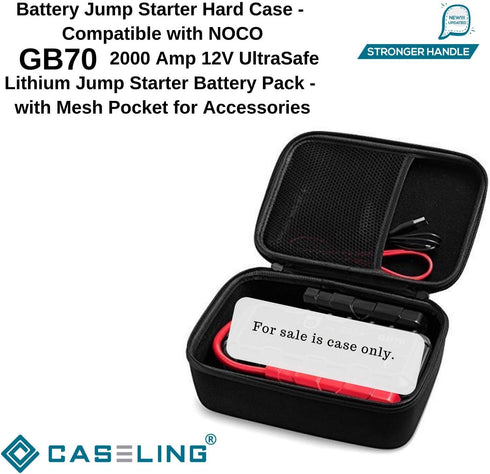 Caseling Hard Case Compatible with GB70 2000 Amp 12V Lithium Jump Starter Battery Pack with Mesh Pocket for Accessories......
