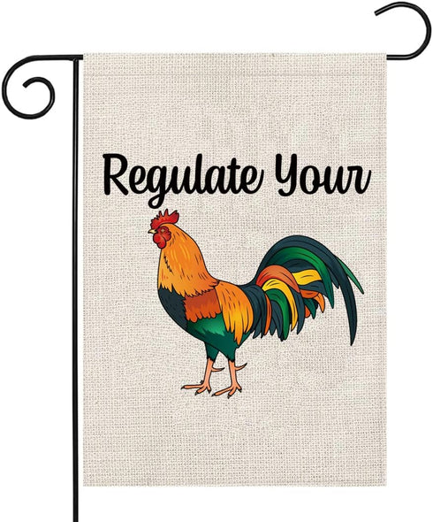 Women's Rights Garden Flag Regulate Your Cock Garden Flag Abortion Right Porch Flag Feminist Porch Decor (Regulate Your Cock F)...