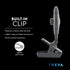 Treva 5 Inch Two Speed Battery & USB Powered Clip On Fan - Slim and Portable Cooling Travel Fan with USB - Gray...