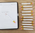 25pcs Golf Pencils with eraser Hexagon Wooden Pencils Graphite 2B for Golf Event Scoring,Classroom,Wedding,Company Meetings,Pew, Pocket (white)...