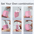 RESET-060 4 Digit Combination Lock Outdoor Padlock for School Gym Sports Locker Fence Toolbox Gate Suitcase Hasp Black...