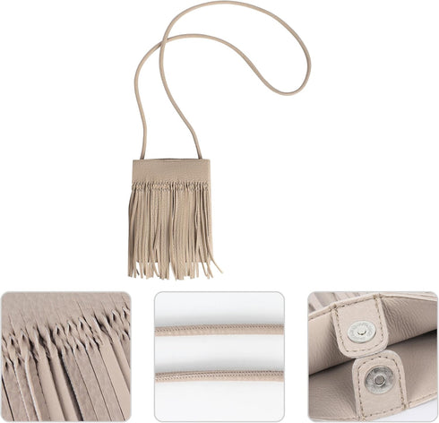 Hoce Women’s Leather Fringe Messenger Bag Large Hobo Crossbody Tassel Shoulder Bags, Gift for Mom Wife Girlfriend...