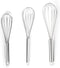 Fox Run 5830 Set of 3 Stainless Steel Wire Balloon Whisks, 8", 10" and 12-Inch...