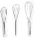 Fox Run 5830 Set of 3 Stainless Steel Wire Balloon Whisks, 8", 10" and 12-Inch...