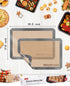 Silicone Baking Mat, Sopito Non Stick, Food Safe Platinum Silicone Cookie Baking Liners, Reusable 16.5'' x 11.6'' Oven Liners Sheet, 2 PCS-Grey...