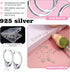 TOAOB 100pcs 925 Sterling Silver Jump Rings 5mm Silver Open Jump Rings Connectors jewelry jump rings for DIY Earrings Necklace Bracelet Making Rep...
