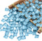 100 Pieces Mosaic Tiles Squares Light Blue Crystal Mosaic Stained Glass Kits for Adults Crafts Supplies DIY Picture Frames Handmade Jewelry Coaste...