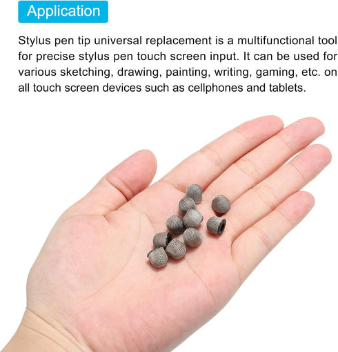 MECCANIXITY 12pcs 7mm Stylus Pen Fine Tips Conductive Fiber Capacitive Touch Screen Pens Tip Universal Replacement...