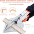 Replaceable blade Miter Shears Handheld, Multifunctional Trunking Shears for Angular Cutting of Moulding and Trim, Adjustable at 45 to 135 Degree,...