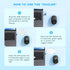 PEIOUS Wireless Mouse, Mouse Jiggler - LED Wireless Mice with Build-in Mouse Jiggler Mover, Rechargeable Moving Mouse for Computer with Undetectab...