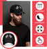 3 Pieces Baseball Cap for Men Women Checkered Flags Race Car Flag Adjustable Washable Trucker Hat Embroidery Unisex Dad Hat Sports Cap, White, Red...