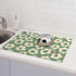 Dish Drying Mat for Kitchen Counter, Vintage Groovy Flowers Dish Mat Microfiber Drying Pad Dish Drainer Mats for Countertop Coffee Bar 18x24 Inch...