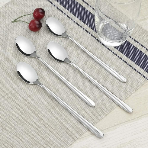 12 Pieces Long Handle Spoon, Stainless Steel Ice Tea Spoon Milkshake Spoon...