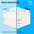 2 Pack Place Value Board 9" x 12" Double Sided Dry Erase Boards for Kids for Teaching Place Values from Billions to Decimal Numbers Math Manipulat...