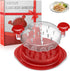 Chicken Shredder, Large Chicken Breast Shredder Tool Twist, Visible Meat Shredder, Wave Design Transparent Lid, Anti-Slip, Ergonomic Handle, Dishw...