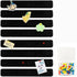 8 Pcs Black Felt Pin Board Bar Strips Bulletin Board ?Self-Adhesive Bulletin Board Bar Strips?Cork Boards for Walls with 35 Pushpins, for Paste No...