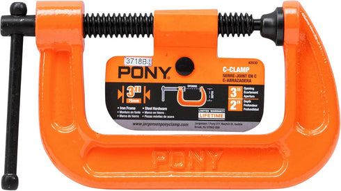 Pony Jorgensen 2630 3-Inch C-Clamp, Orange...