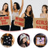 24 Pcs Feminist Pin,Feminist Power Brooch Women's Rights Badge Pins Novelty Female Buttons Pins Decor for Clothes Backpacks Hats (C4)...