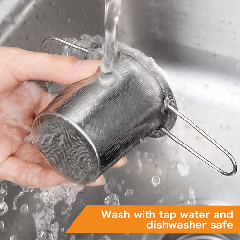 Tea Infuser, Evmliy Stainless Steel Tea Strainer Sitting in Mugs, Tea Infusers for Loose Tea, Tea Diffuser Long-Handled Tea Strainers Tea Filters,...