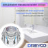 Dreyoo 1 Pack Faucet Handle Compatible with Delta Faucet RP17451, Replacement Faucet Handle with Offset Hole for Shower/Tub, 2-1/2'' x 2-1/8'' Fau...