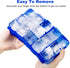 Ozera 2 Pack Silicone Ice Cube Tray, Ice Cube Trays for Freezer, Easy Release Silicone Ice Cube Molds for Whiskey, Cocktail, Chocolate...