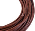 KONMAY 4.0mm Round Real Leather Cord, 10 Yards Dark Natural Leather String Cord for Jewelry Making, Necklaces, Bracelets and Crafting...