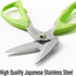Beaditive Heavy Duty Multipurpose Angled Craft Scissors 7" - Japanese Stainless Steel, Serrated Blade - Craft Shears for Cardboard, Plastic, Leath...