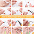 selizo Crystal Beads for Ring Making, 28 Colors Chips and Gemstone Beads, Ring Making Kit with Plastic Box for Jewelry, Bracelets, Earring Making ...