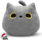 Gray Cat Plush Pillows Toys, 12" Kawaii Gray Cat Stuffed Animals Plush Toys, Cute Soft Cat Plushie Gray Cat Pillow Stuffed Cat Toys for Birthday C...