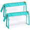 PACKISM Clear Makeup Bags, Perfect Size TSA Approved Toiletry Bag for Travel, Durable Clear Pouches with Zipper for Home Storage Organizing, Bathr...
