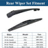 Rear Windshield Wipers Blade Arm Set for Suzuki Swift 2005-2018 / Suzuki SX4 2006-2018 / Nissan Leaf 2010-2018 / Opel Agila 2008-2014 Back Glass W...