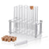 Ackers Transparent Acrylic Test Tube Bottle Small Glass Holder, Built-in Handle, 12 Tube Capacity, 0.87" (22mm) Holes for 25ML Test Tubes(Detachab...